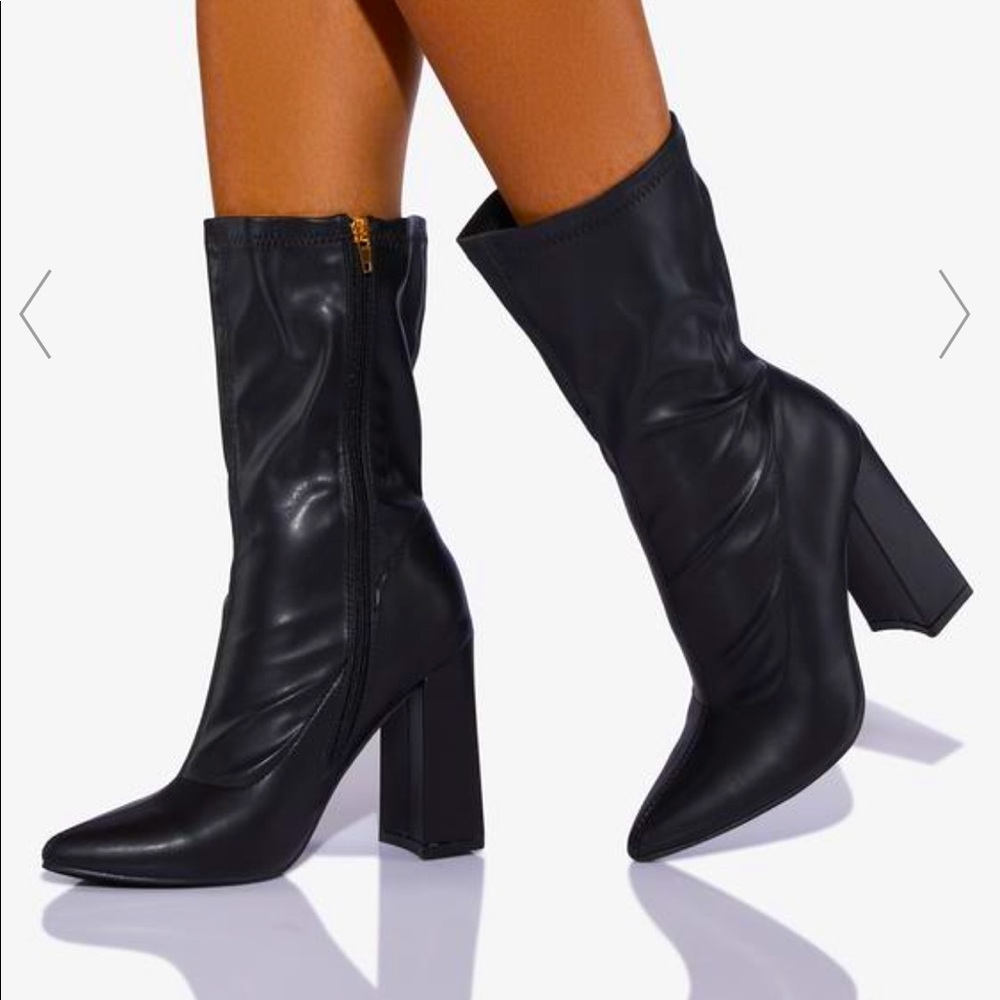 Dollskill Take My Word Black Boots